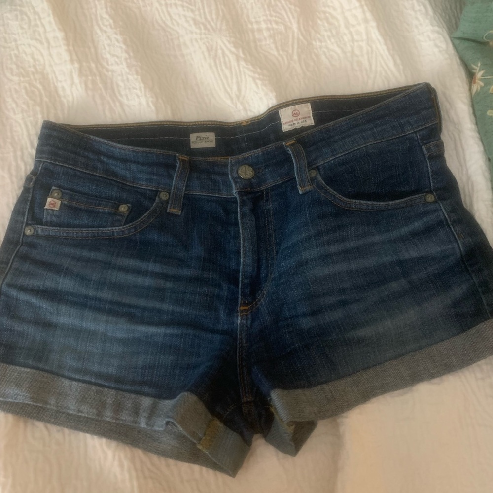 AG Pixie rolled shorts.